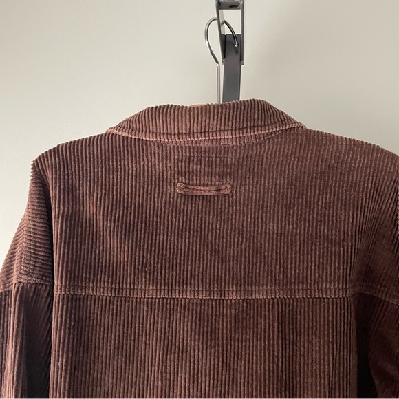 90s Vintage Prefab Sportswear Relaxed Fit Brown Corduroy Jacket Shacket Mens XL - Picture 3 of 10
